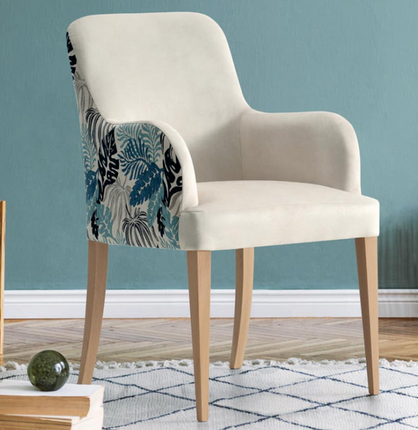 sillón tapizado, sillón patas madera,sillón con brazos,sillón comodo, sillón elegante,sillón bambara,sillón comedor,sillon calidad valencia,sillón puerto sagunto,pata lacada,sillón pata patin